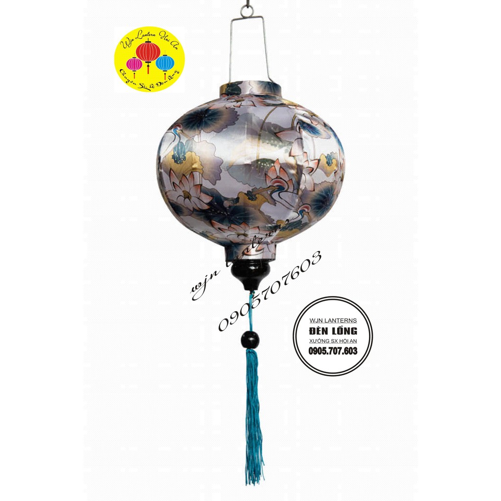 Đèn lồng vải phi 3D hội an vietnames lanterns
