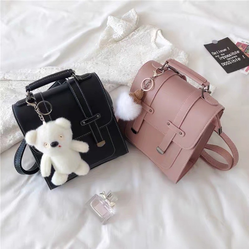 BALO MINI ĐEO CHÉO HOT TREND THỜI TRANG NỮ VINTAGE BALO DA PU PHONG CÁCH HÀN QUỐC ULZZANG