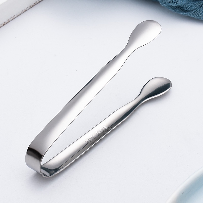Kẹp Gắp Đá/Thức Ăn/BBQ Bằng Thép Không Gỉ 10.8cm Cho Nhà Bếp