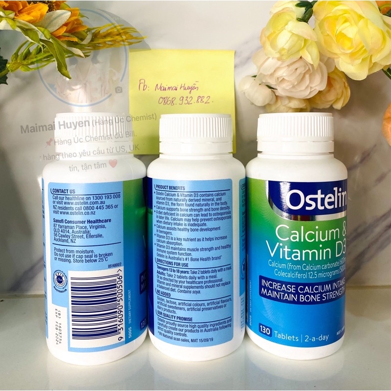 Canxi Ostelin Cho Bà Bầu Và Mọi Người Từ 12 Tuổi Trở Lên