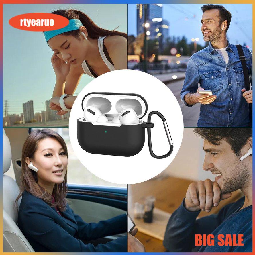 For AIRPOD Pro Case Cover With Keychain Full Protective Rubber Skin Accessory