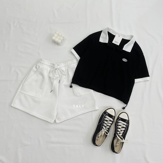 Áo thun polo phom lửng rút dây taly at06052