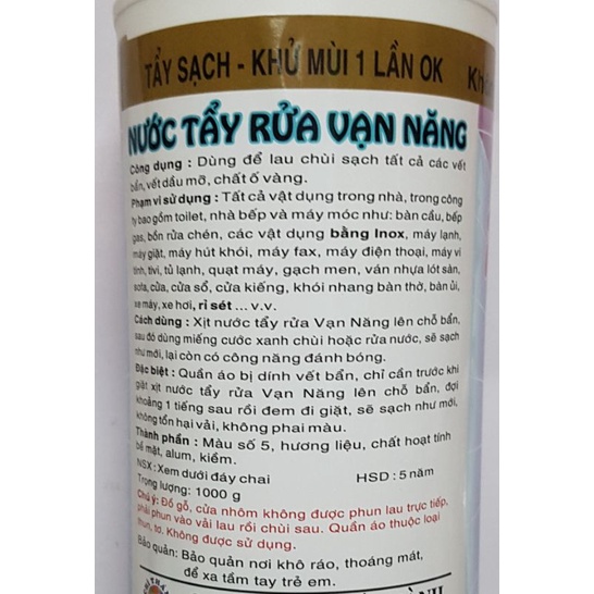 CHAI XỊT TẨY SỦ BÀO ĐA NĂNG 1.000g