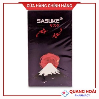 Bao cao su Sasuke siêu mỏng Không hương, hương Vani, hương Dâu