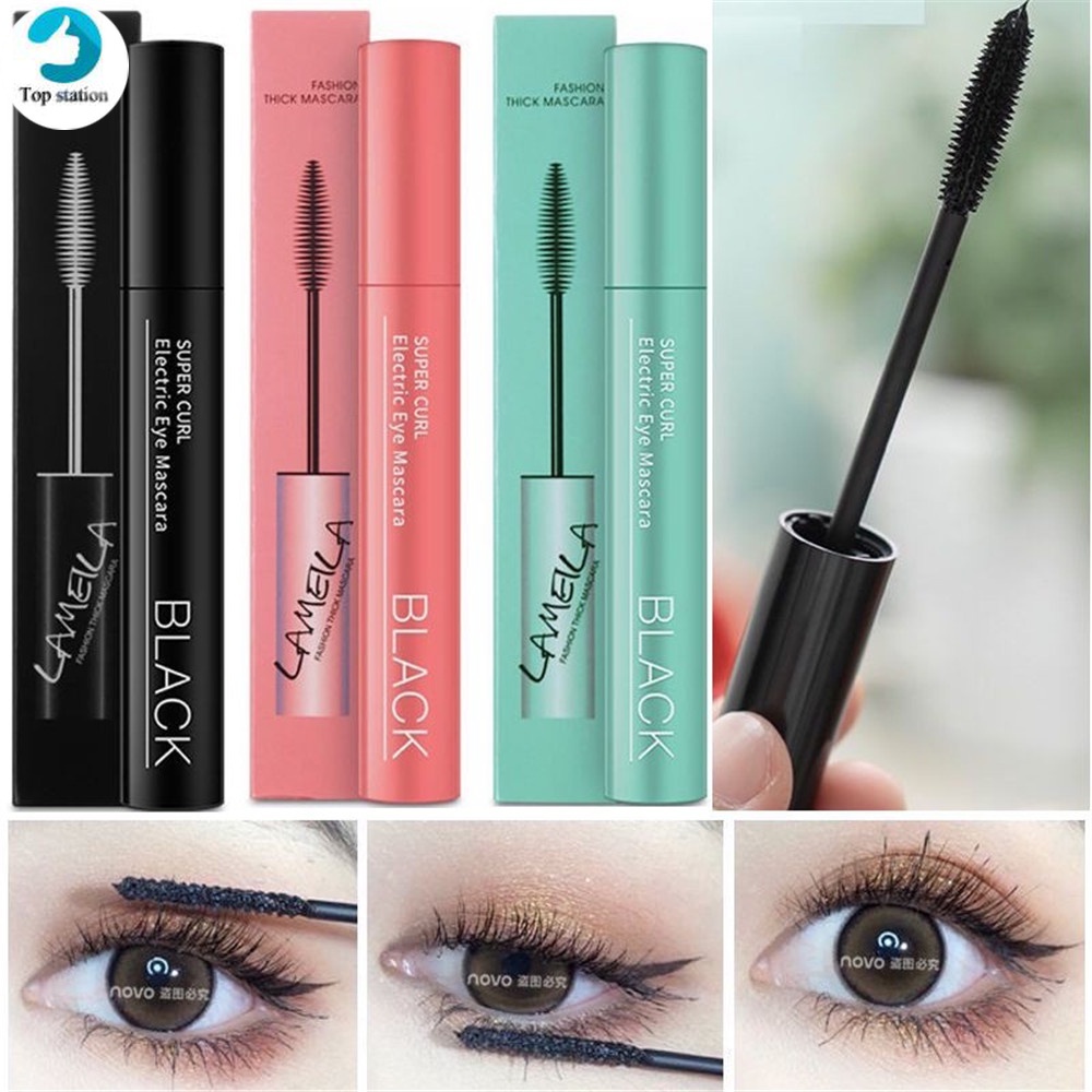 [Hàng mới về] Mascara màu đen lâu trôi chống thấm nước không nhòe chuốt cong mi dành cho người mới bắt đầu