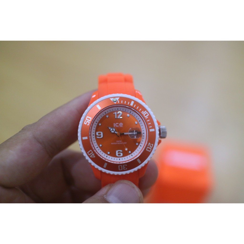 ICEWATCH - Sunshine Neon Orange Silicone Ladies Watch SUN.NOE.S.S.13(Đồng hồ nữ)