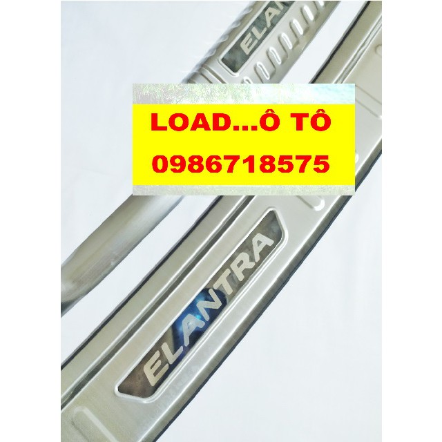 Ốp Chống Trầy Cốp Trong Ngoài Xe Huyndai Elantra 2023-2018 Mẫu Inox Cao Cấp