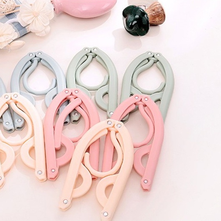 Móc Nhựa Phơi Đồ, Móc Treo Quần Áo Gấp Gọn Đa Năng, Nhỏ Gọn Khi Đi Du Lịch