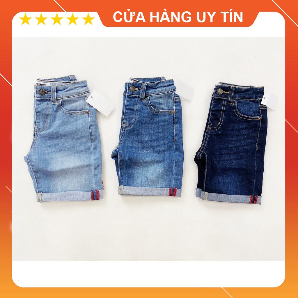 Quần Sọt Jeans Denim Cổ Điển Bé Trai