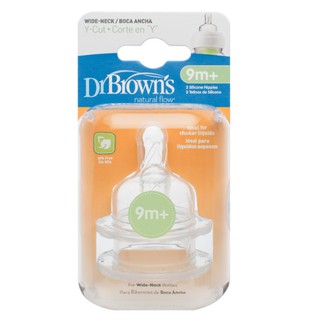 Núm ty Dr.Brown cổ rộng Level 2, 3-6M (2 chiếc)
