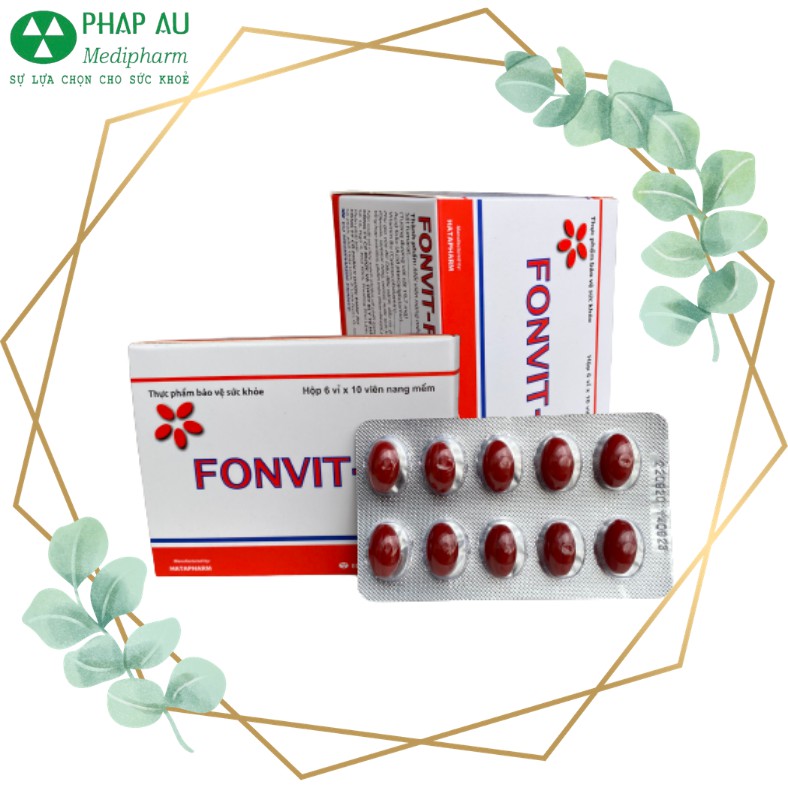 Sắt bầu FONVIT-F, Bổ sung Sắt và Vitamin cho người thiếu máu- Hộp 60 viên | Thế Giới Skin Care