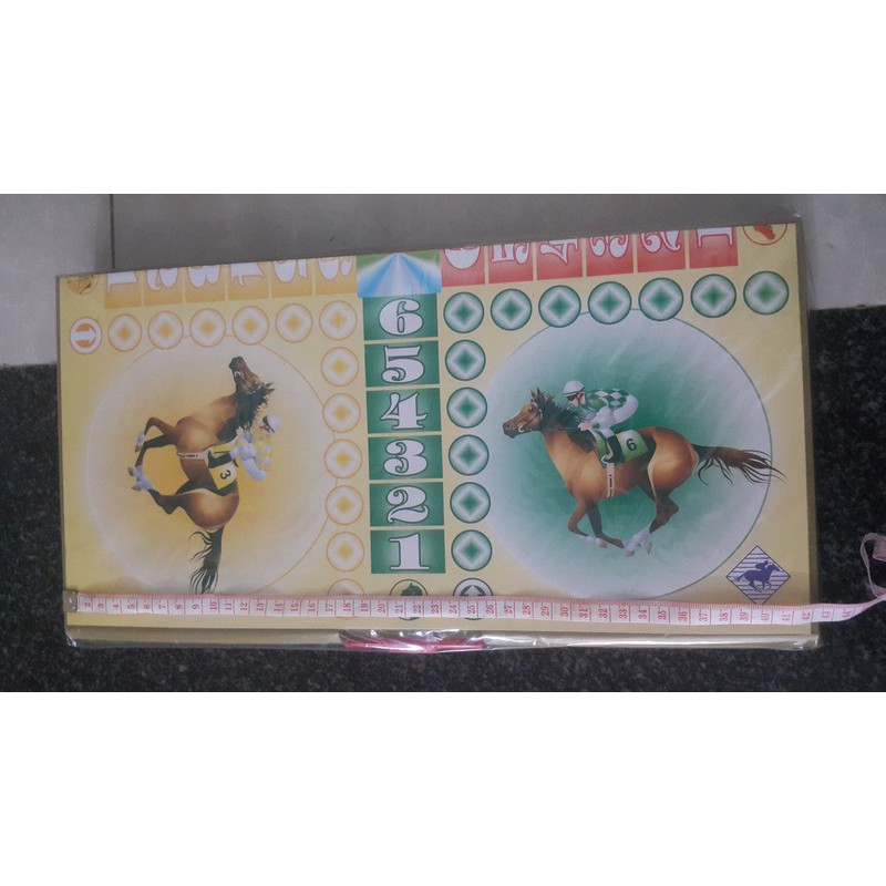 CỜ ĐUA NGỰA - bộ Bàn cờ Cá ngựa lớn có cờ 42cm