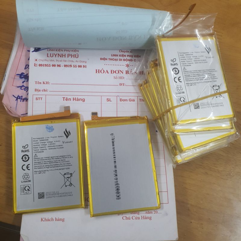 Pin vsmart star 5 50906550E 4900mAh bao test đổi trả