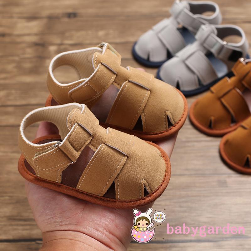 Giày sandals bằng da mềm cho bé 0 - 18 tháng tuổi