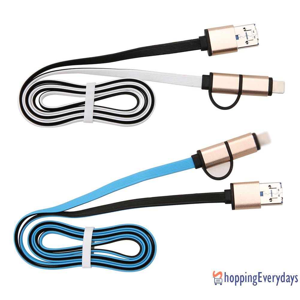 SV Dây Cáp Sạc Dữ Liệu Usb Đa Năng Cho Iphone &amp; Android