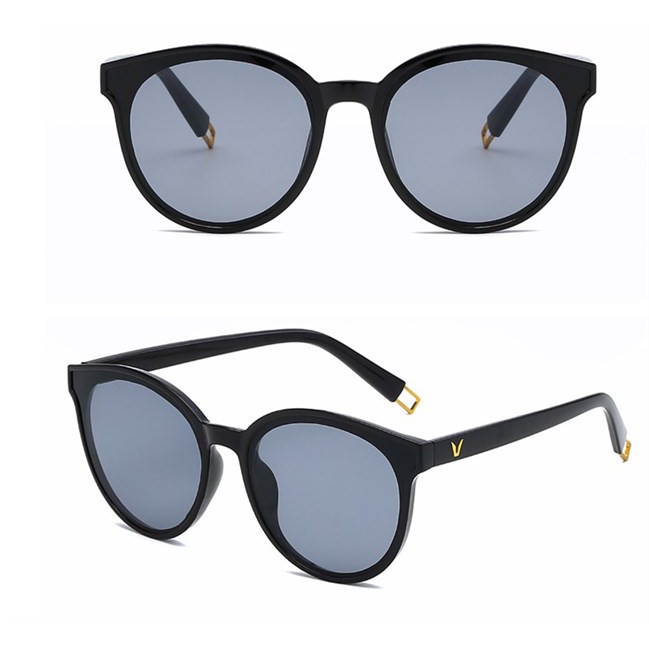 Kính mát chữ V vàng gọng vàng siêu HOT