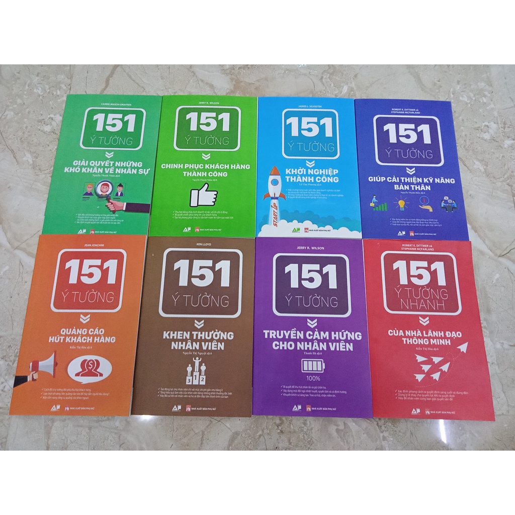 Sách - Combo 151 Ý Tưởng Đột Phá Cho Doanh Nghiệp, Đắc Nhân Tâm Gối Đầu Giường