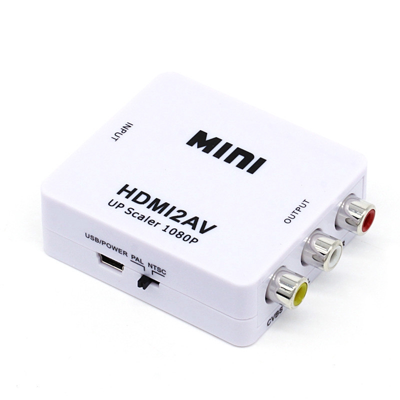 Bộ chuyển đổi video HDMI sang RCA Av / Cvsb L / R 1080p Hdmi2Av Ntsc Pal