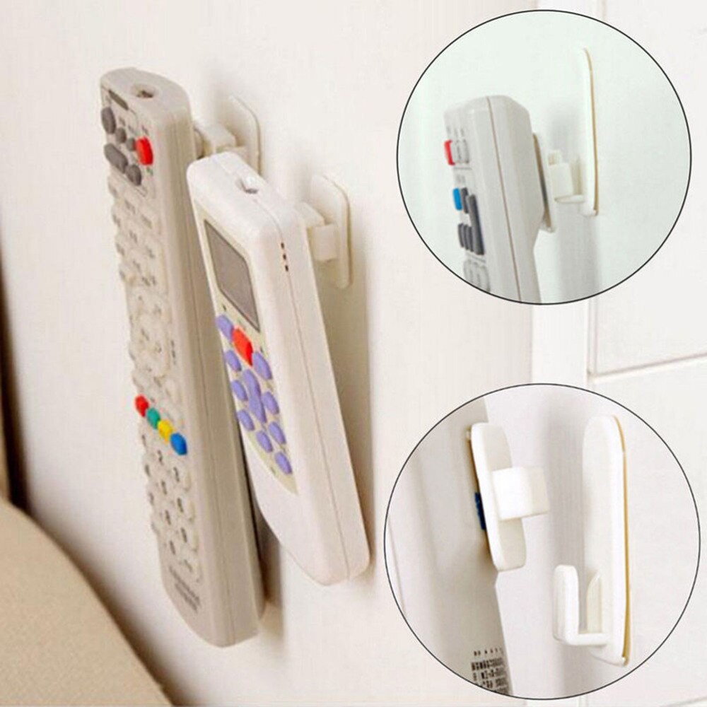 Set 2 giá treo điều khiển từ xa đa năng dán tường tiết kiệm diện tích, siêu tiện lợi - giao màu ngẫu nhiên