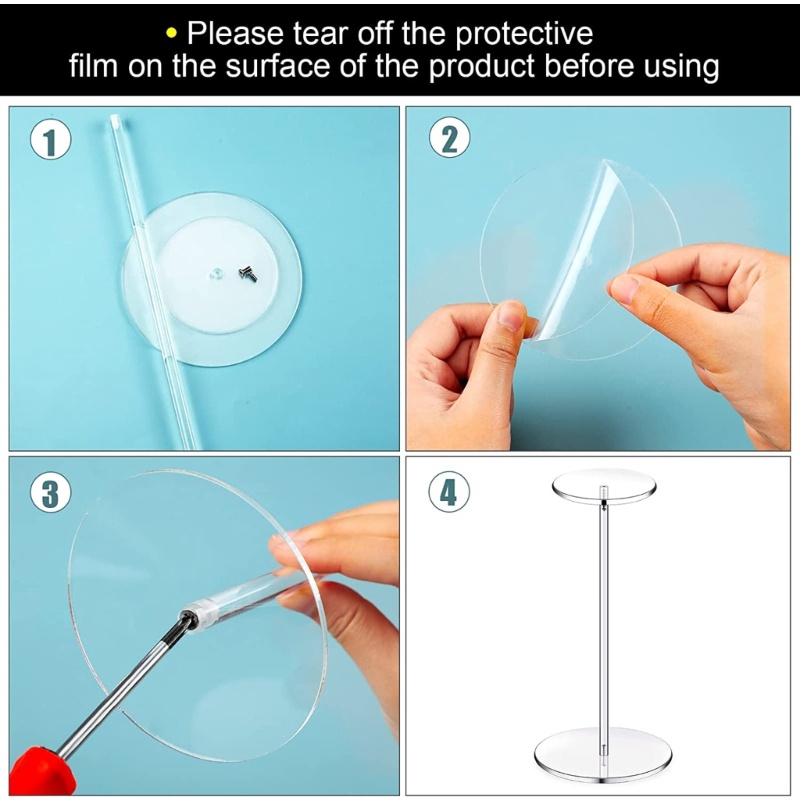 ✿ Giá Đỡ Tóc Giả Bằng Acrylic Dùng Trang Trí Cửa Hàng