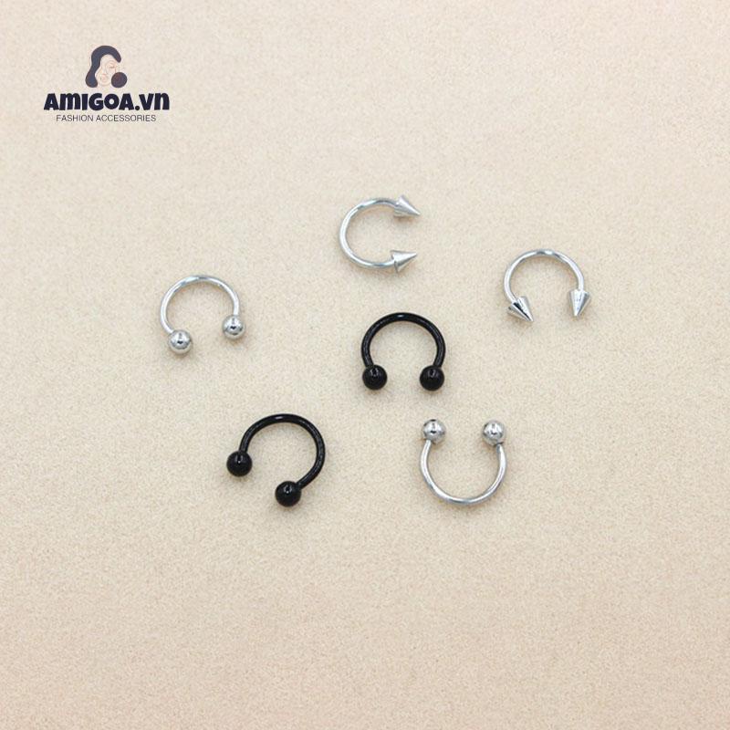 Khuyên Xỏ Cơ Thể Bằng Thép Không Gỉ Cá Tính