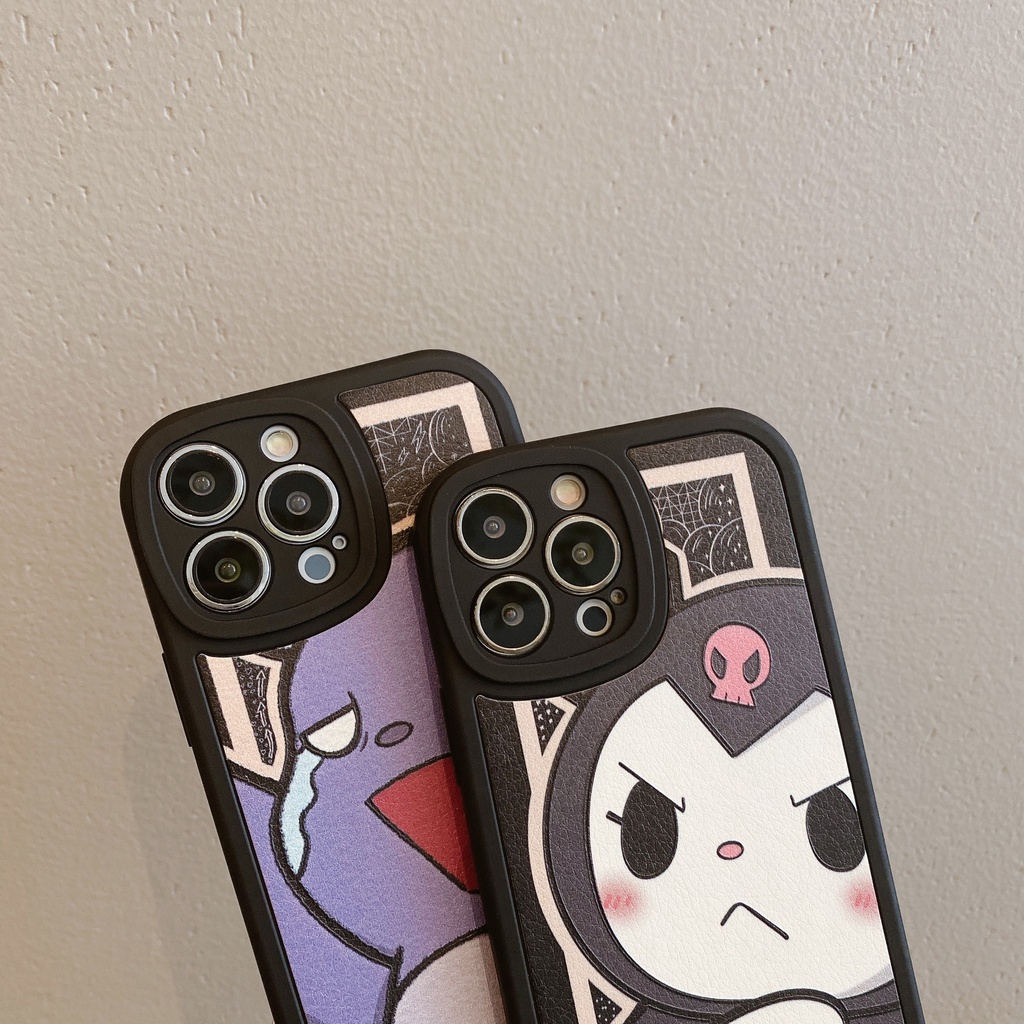 Ốp Điện Thoại Chống Sốc Họa Tiết Angry Kuromi Dễ Thương Cho iPhone 14 / 13 / 12 / 11 / X / 8 / 7P / 6