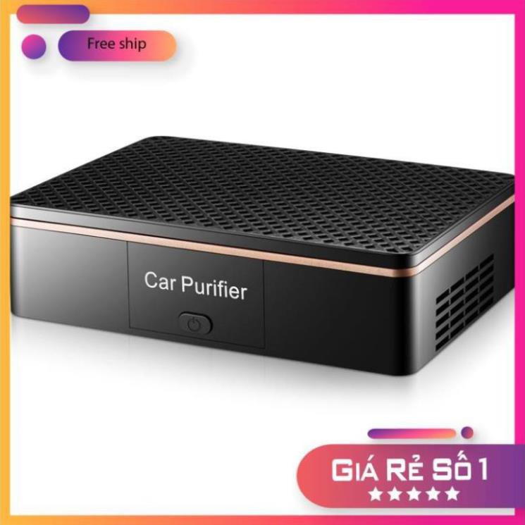 ⚡️Lọc Bụi Mịn PM2.5⚡️ Máy Lọc Không Khí Smart Car Air Purifier Trên Xe Ôtô_Văn Phòng_Phòng Khách_Phòng Ngủ (Màu Đen)