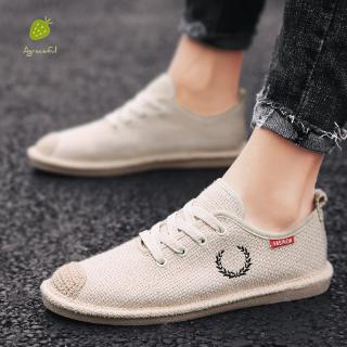 Giày lười canvas thoáng khí phong cách Hàn Quốc cho nam