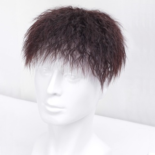 Tóc giả ngắn xoăn từ 100% thật dành cho nam