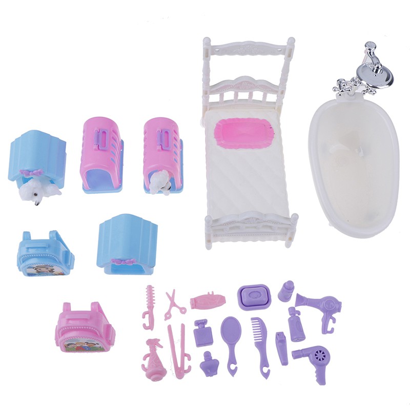 [xứng Đáng] Bộ Nội Thất Bằng Nhựa 1 / 6 Trang Trí Nhà Búp Bê diy