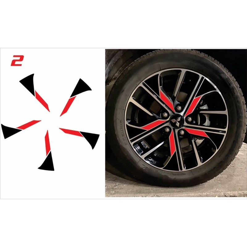 Decal dán mâm Xpander(bộ 5bánh) | BigBuy360 - bigbuy360.vn