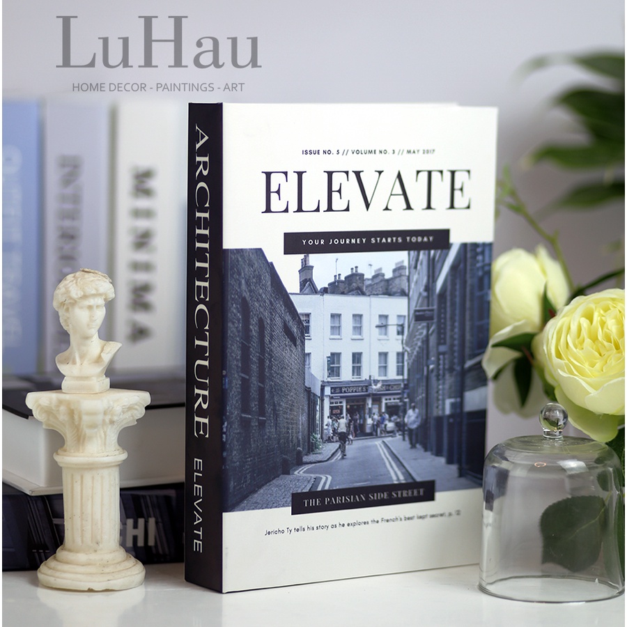 Mô hình sách giả decor phụ kiện chụp ảnh trang trí cửa hàng