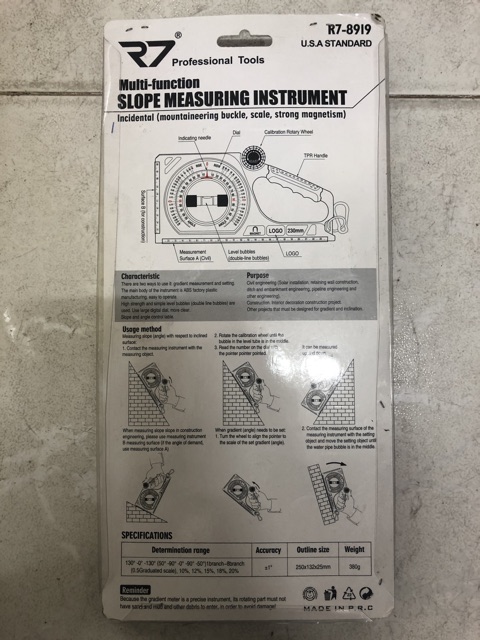 R7-8919 Thước đo góc nghiêng cao cấp R7