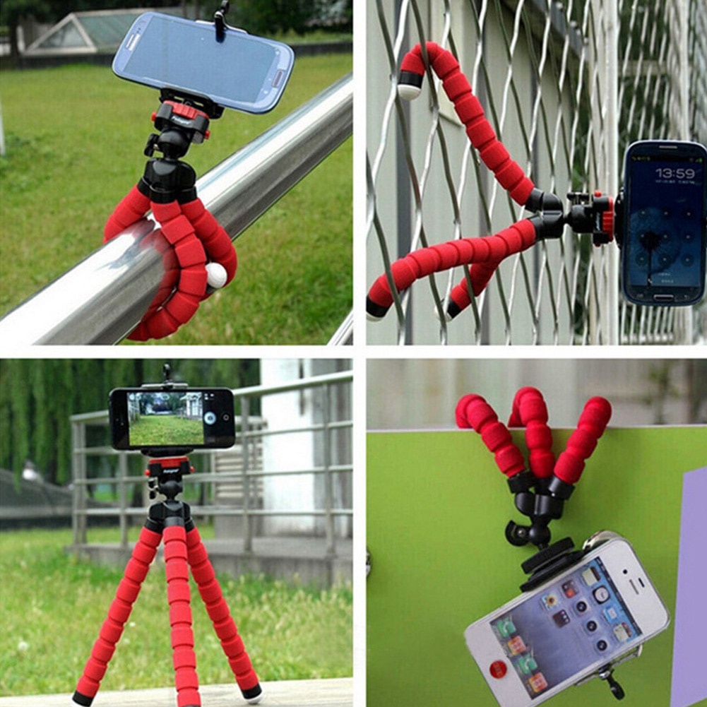 Mini Mobile Phone Tripod Holder Flexible Octopus Tripod Bracket For IPhone Samsung Xiaomi Huawei Camera Selfie Stand Mount