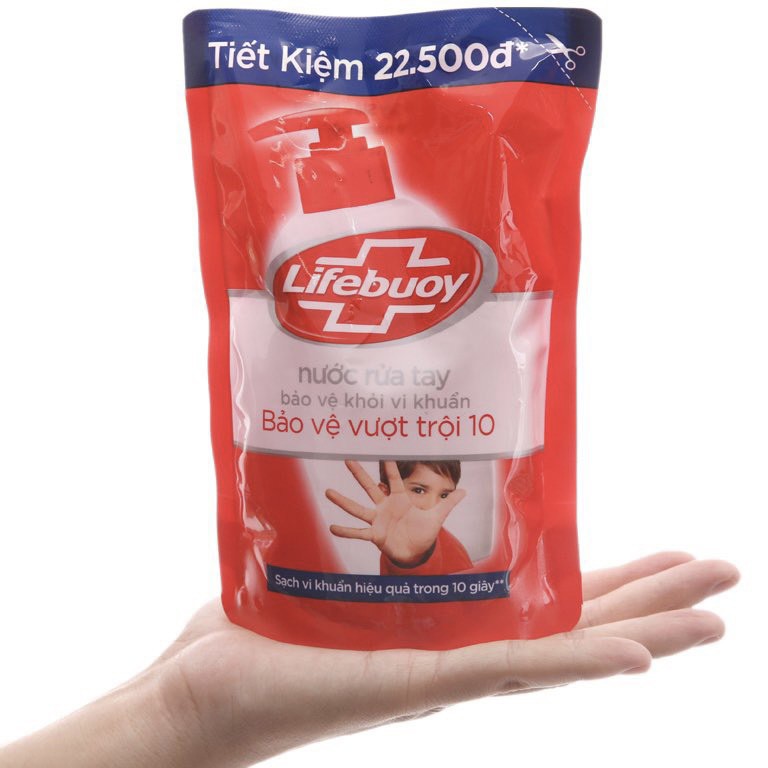 Nước rửa tay Lifebuoy Bảo vệ diệt khuẩn 450g(Túi)