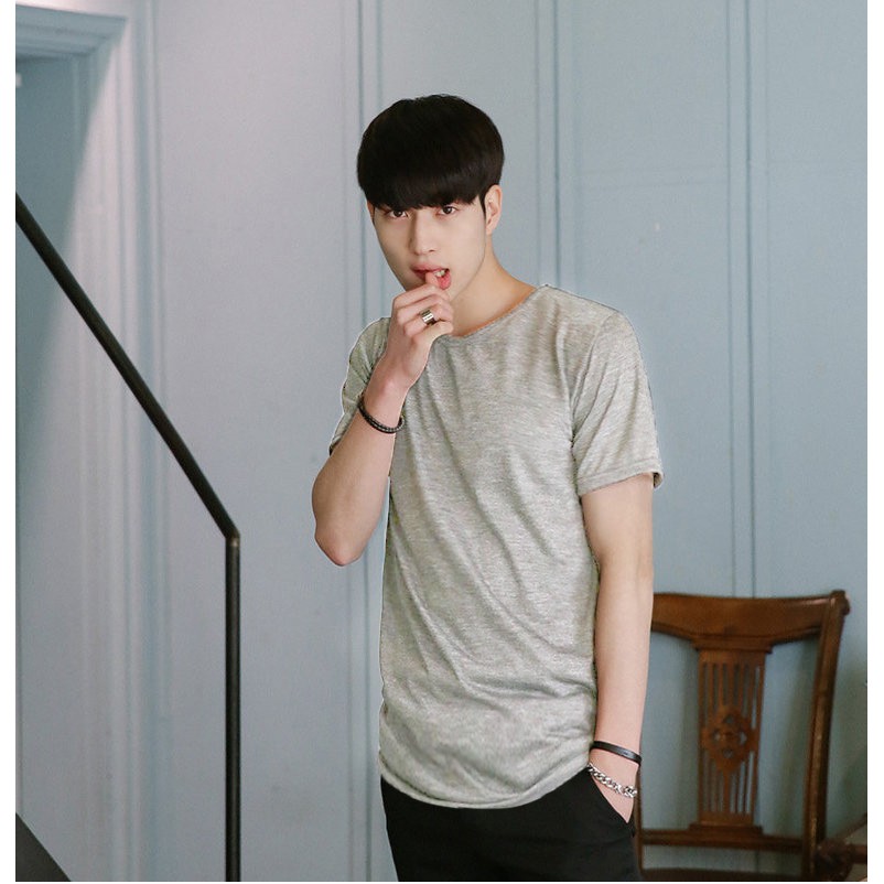 Áo Thun Longtee lai Bầu basic xám