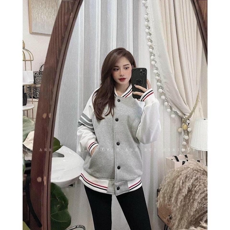 Áo khoác bomber nỉ thom (kèm ảnh thật) | BigBuy360 - bigbuy360.vn