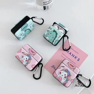 Vỏ ốp TPU mềm chống sốc họa tiết kỳ lân hoạt hình dễ thương bảo vệ hộp sạc tai nghe AirPods
