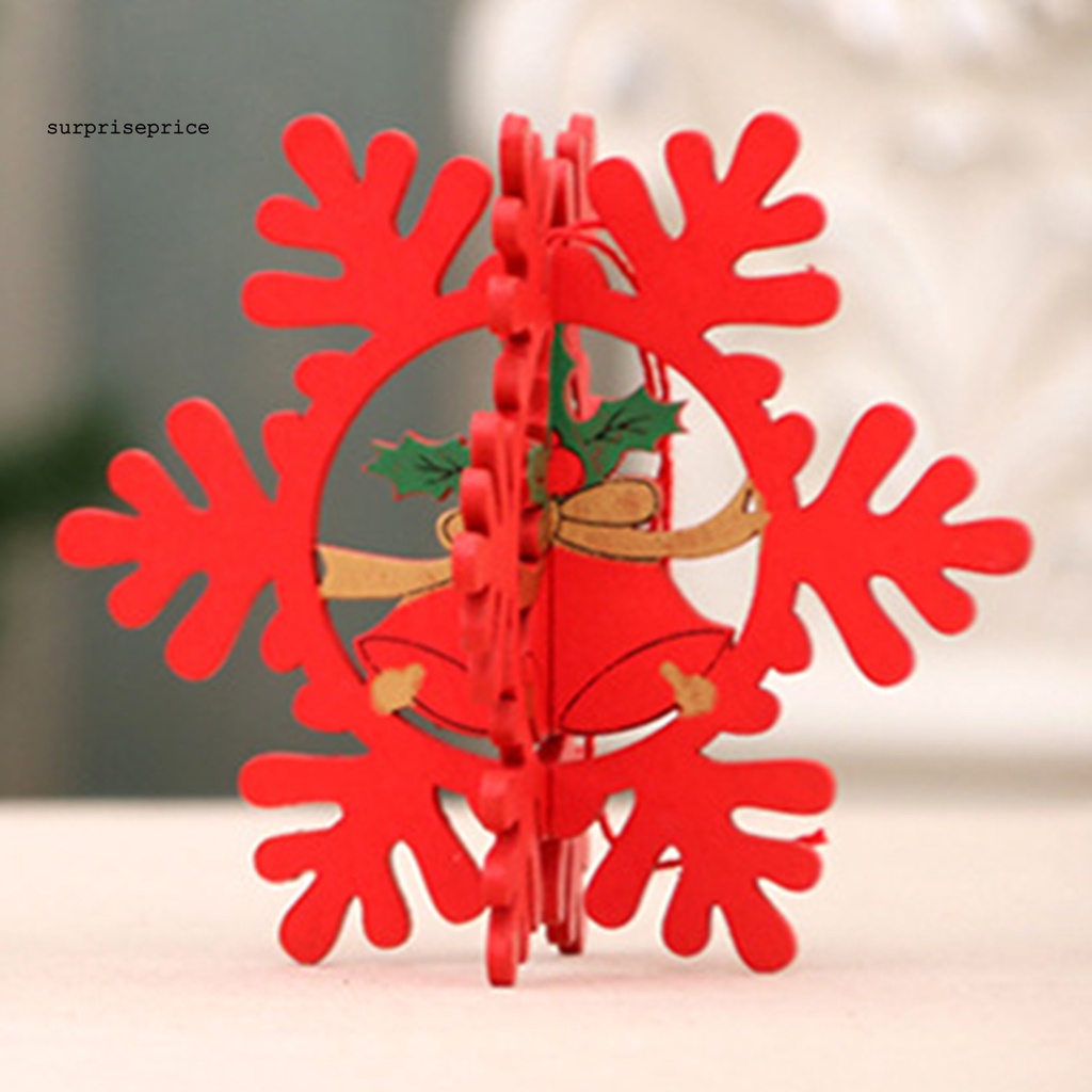 Phụ kiện treo trang trí cây thông giáng sinh hình ngôi sao bằng gỗ tự nhiên trọng lượng nhẹ