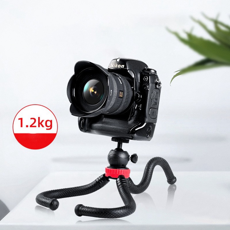 Tripod Bạch Tuộc Dùng Cho Điện Thoại, Máy Ảnh, Gopro Có Bán Kèm Đế Kẹp Điện Thoại, Remote Bluetooth