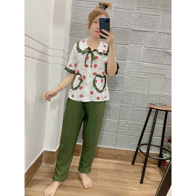 Bộ Pijama Tiểu Thư Dâu Siêu Xinh | BigBuy360 - bigbuy360.vn