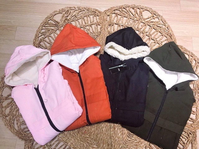 Áo khoác kaki lót lông cực ấm hottrend -HS | BigBuy360 - bigbuy360.vn