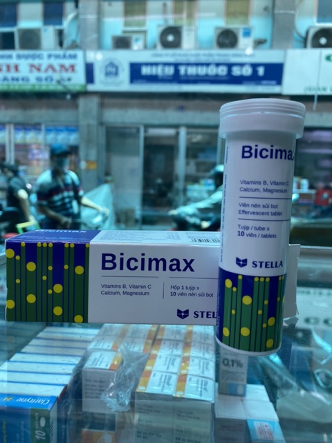 BICIMAX- viên sủi bổ sung vitamin C,B, calcium, magn