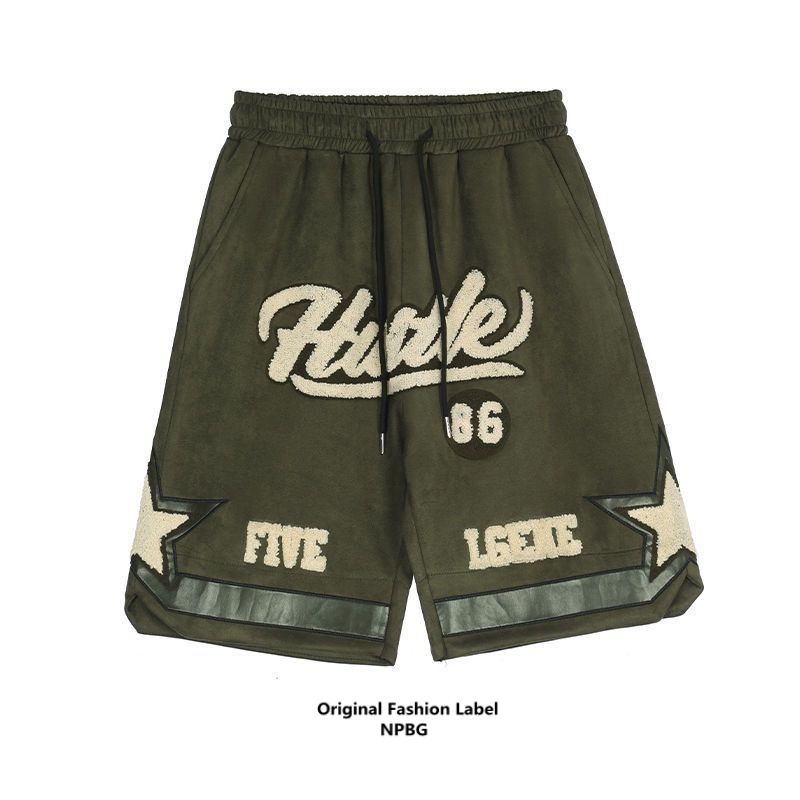 Quần Short Dáng Rộng In Chữ Và Ngôi Sao Phong Cách Đường Phố Hip Hop Thời Trang Mùa Hè Dành Cho Nam