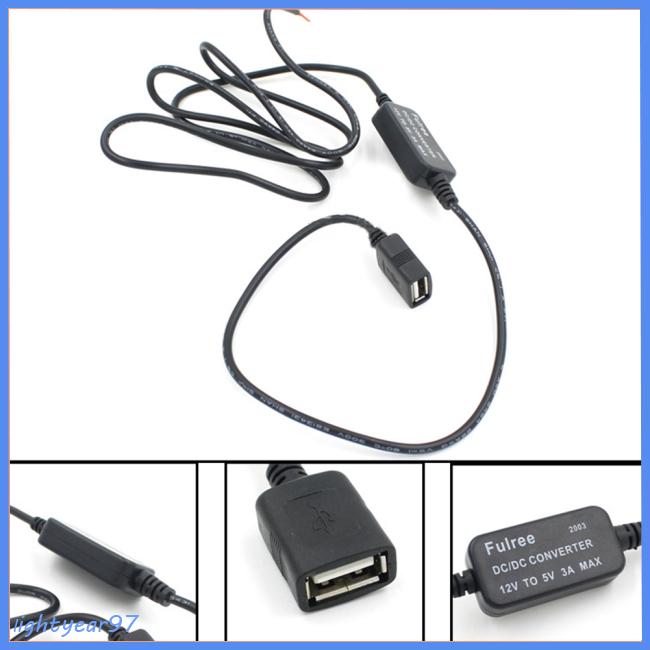 12v to 5v 3a 15w usb dc-dc buck converter step down module car accessories usb voltage adaptor