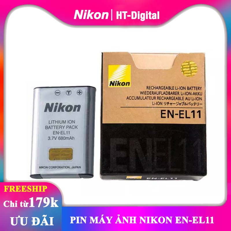 Pin máy ảnh Nikon EN-EL11 (Bảo hành 6 tháng)