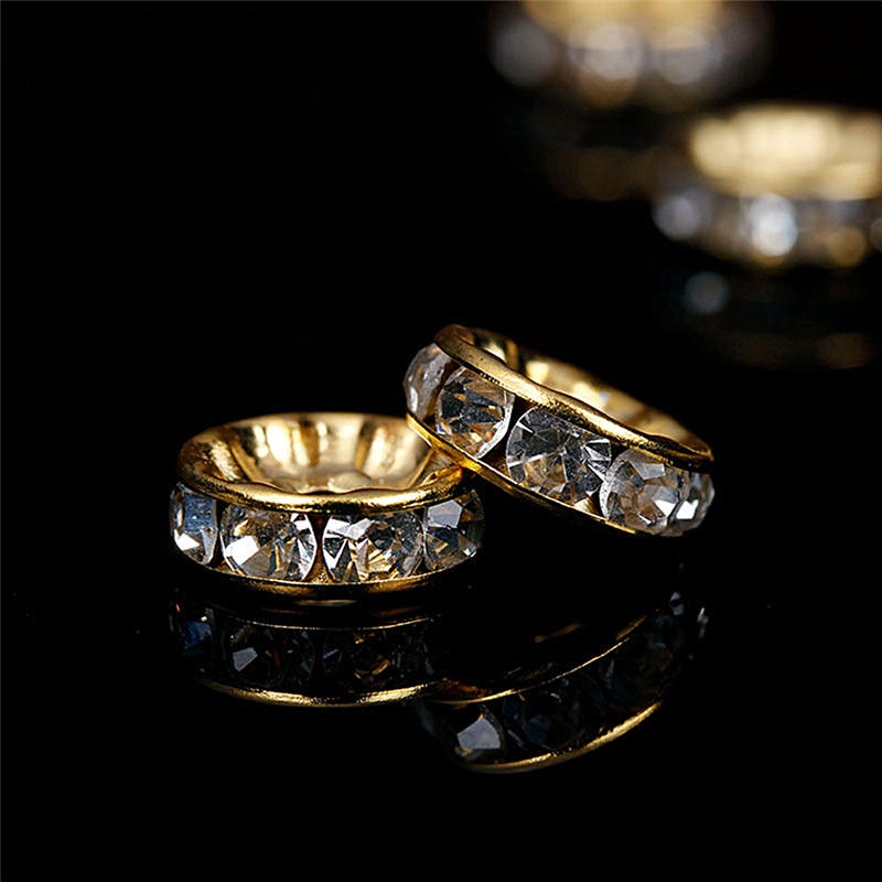 Set 100 Hạt Xâu Chuỗi 6/8mm Làm Trang Sức Thời Trang