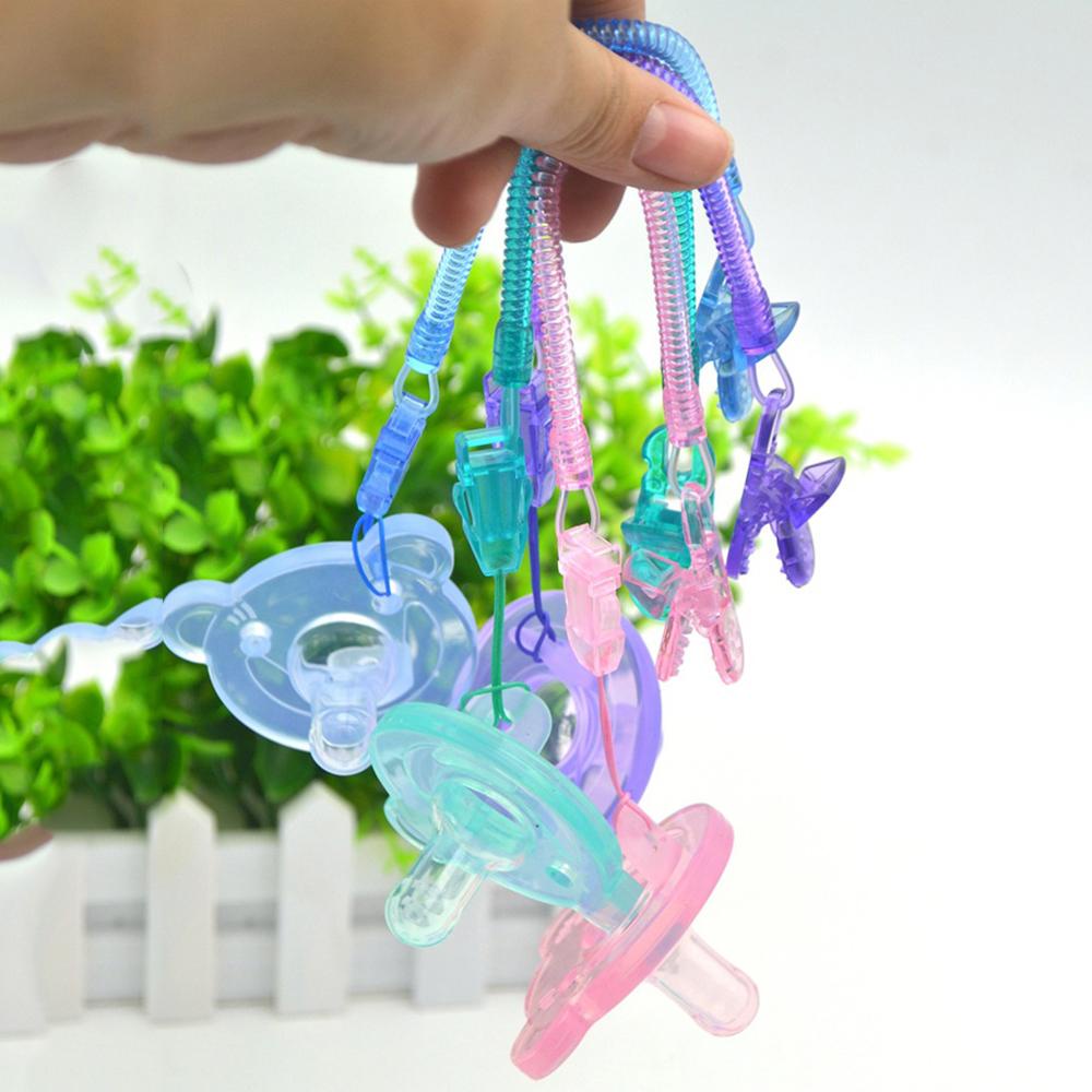 Giá Đỡ Núm Vú Giả Chống Rơi Có Thể Kéo Dài Lò Xo Tiện Dụng Cho Bé
