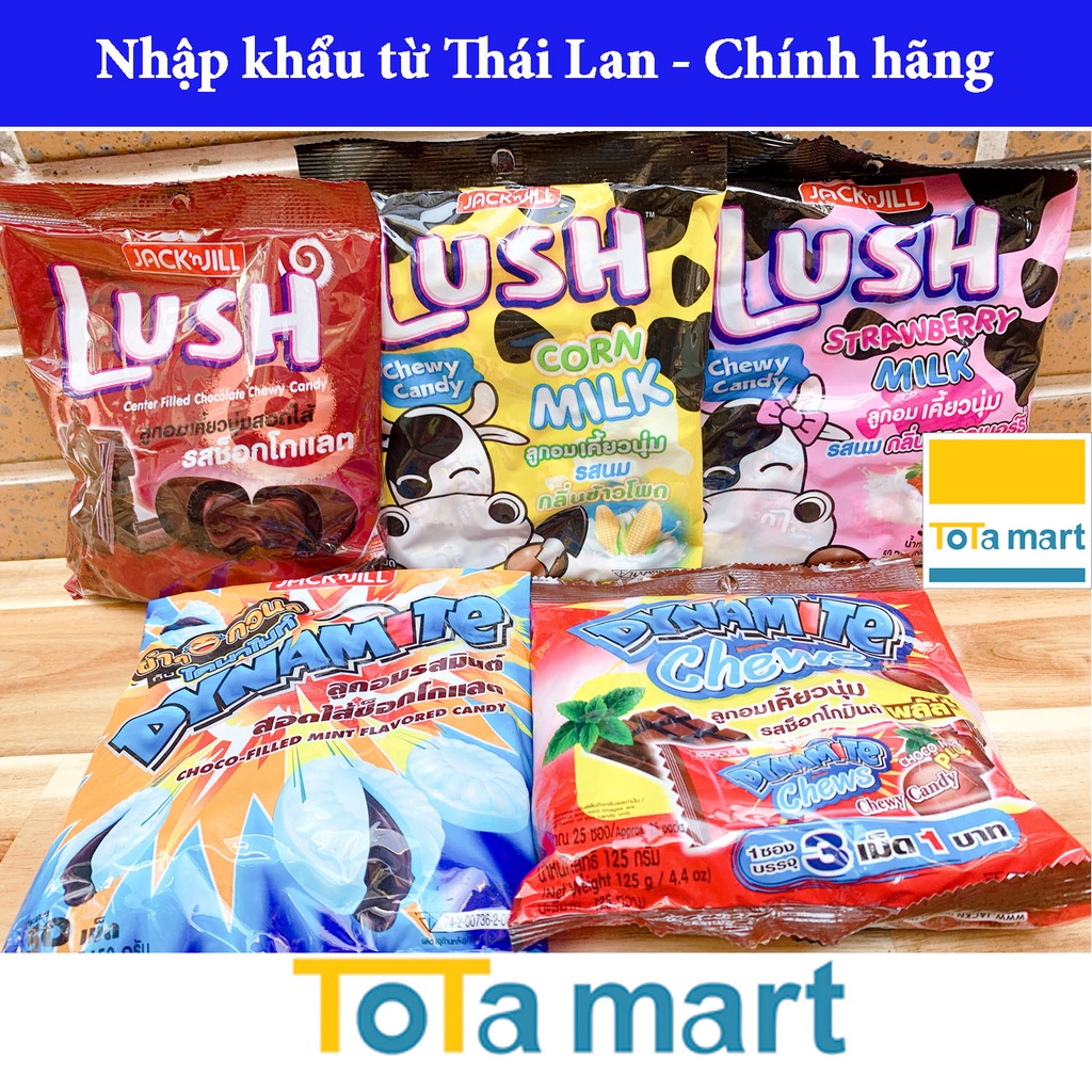 Kẹo LUSH dâu Jack'n Jill nhập khẩu Thái Lan. Khuyến mãi hsd 11/2022.
