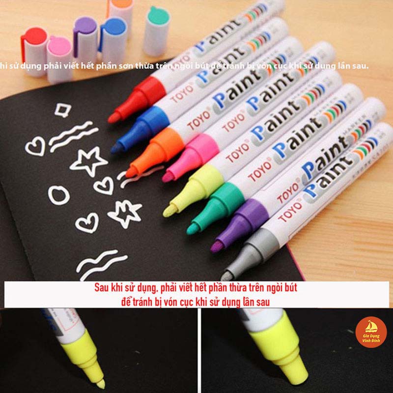 Bút sơn vẽ lốp, vẽ đế giày mực vĩnh viễn chống nước Tokyo paint marker
